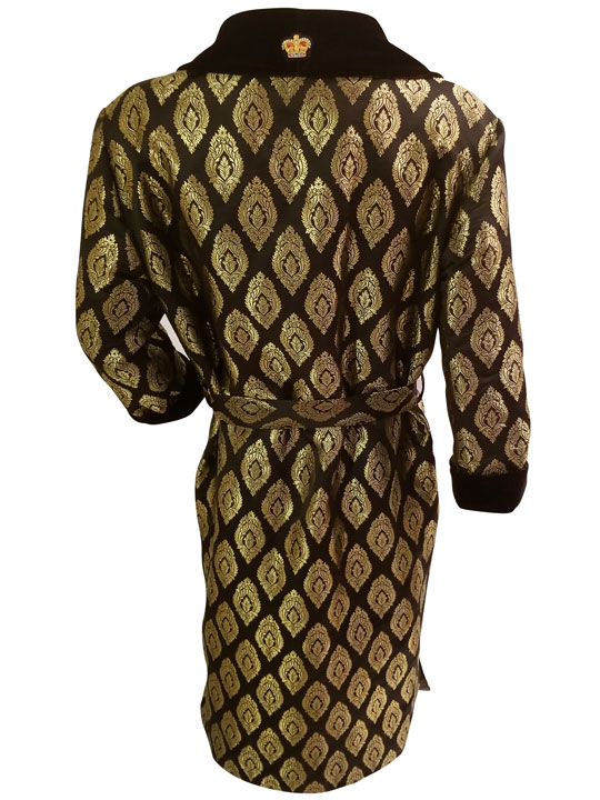 Burgeon Redolent Brocade Silk Robe