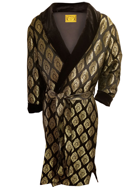 Burgeon Redolent Brocade Silk Robe